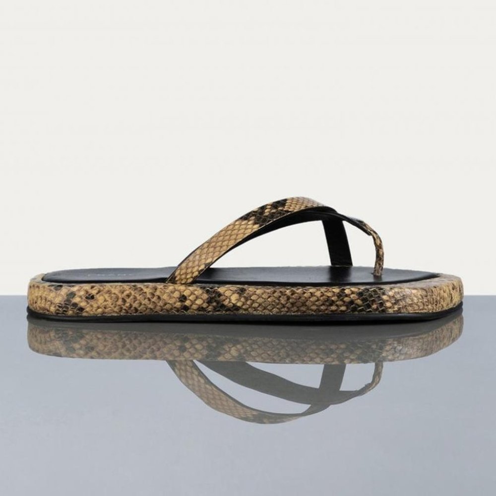 NWOB UPDATED! FRAME Le Montauk Sandal Python - Picture 2 of 4
